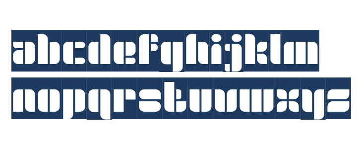 GOLDEN BAR-Inverse Lowercase