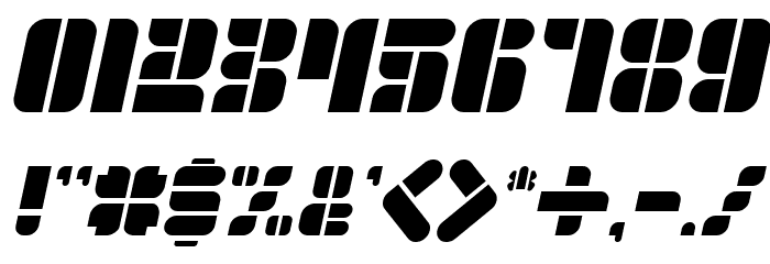 GOLDEN BAR Italic Font OTHER CHARS