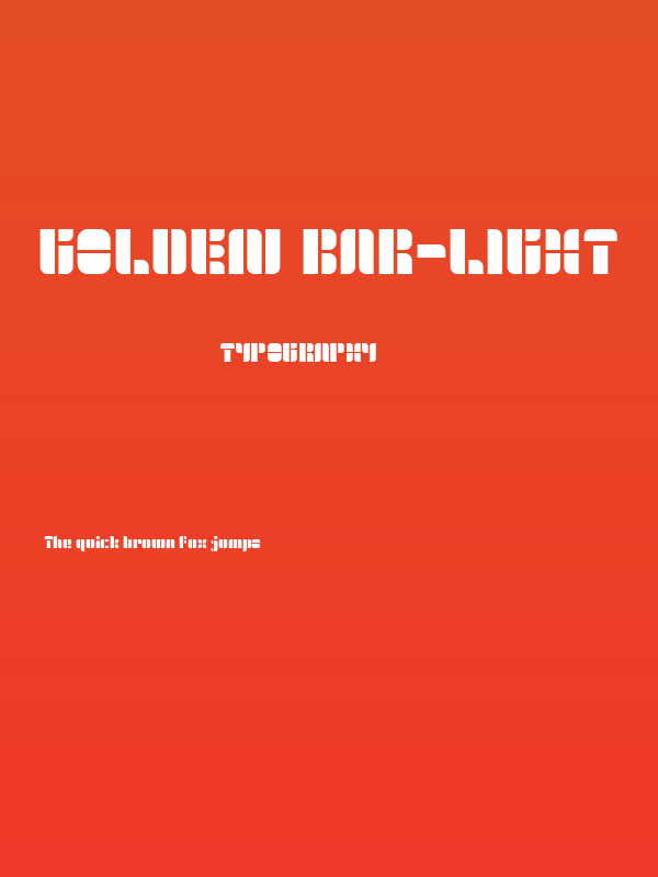 GOLDEN BAR-Light Poster