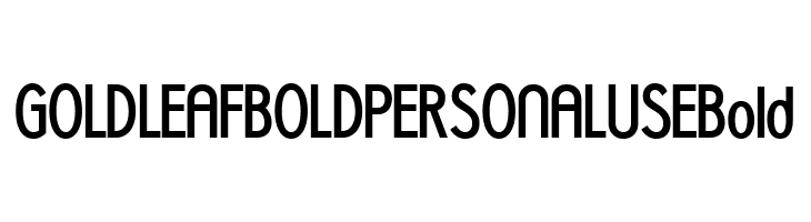 GOLDLEAF BOLD PERSONAL USE Bold  Frei Schriftart Herunterladen