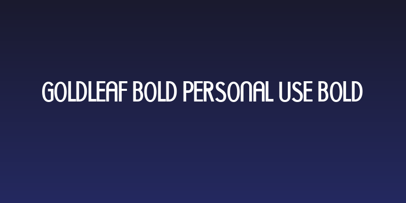 GOLDLEAF BOLD PERSONAL USE Bold Social Header