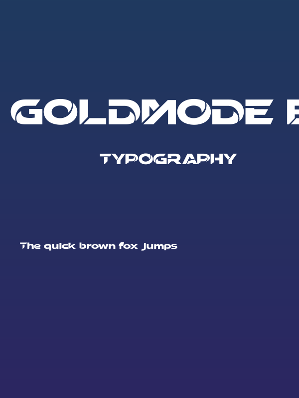 GOLDMODE Bold Poster