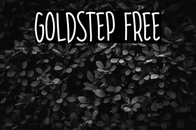 GOLDSTEP FREE Font examples
