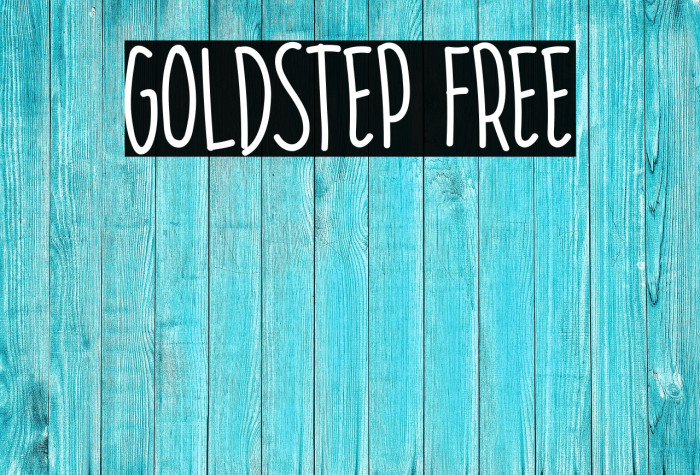 GOLDSTEP FREE Font examples