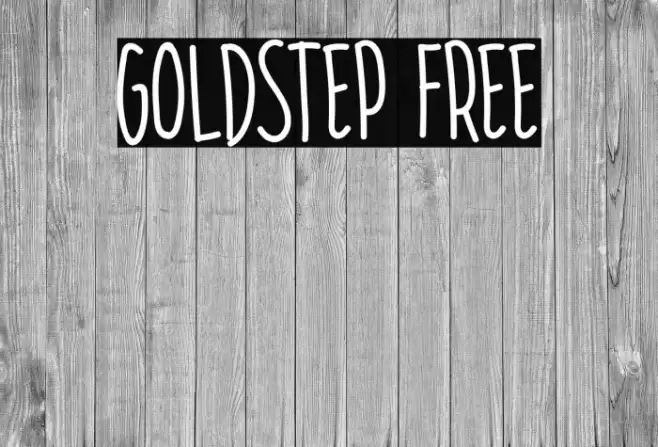 GOLDSTEP FREE Font examples