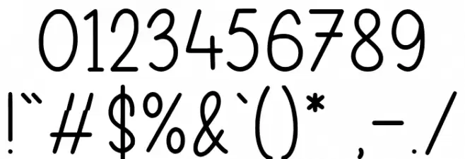 GOLDSTICK Font OTHER CHARS