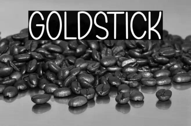 GOLDSTICK Font examples