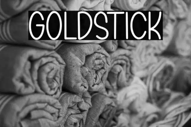 GOLDSTICK Font examples