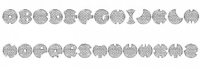 GOLFABET フォント 大文字