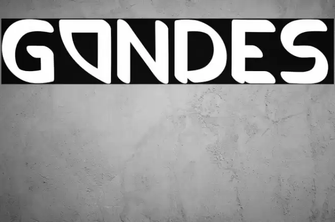 GONDES Font examples