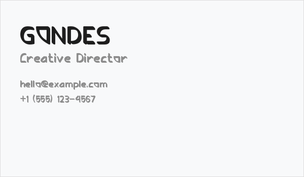 GONDES Business Card