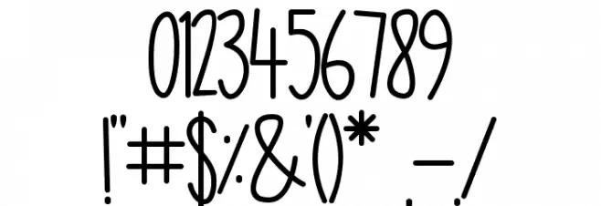 GOOD LUCK ! Font OTHER CHARS