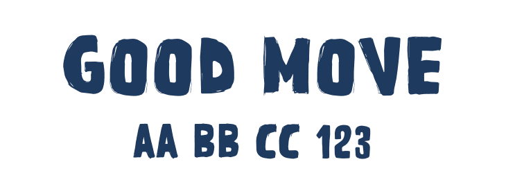 GOOD MOVE Font Preview