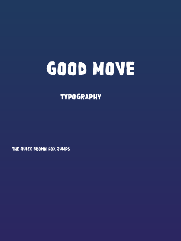 GOOD MOVE Poster