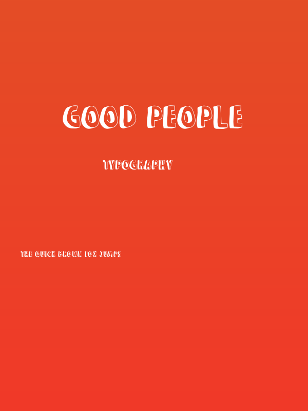 GOOD PEOPLE Poster