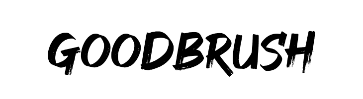 GOODBRUSH  नि: शुल्क फ़ॉन्ट्स डाउनलोड