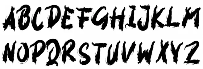 GOODBYE Schriftart Groß