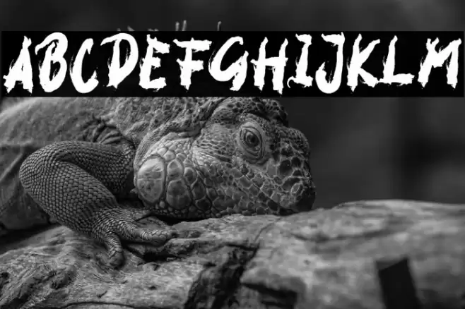 GOODBYE Font examples