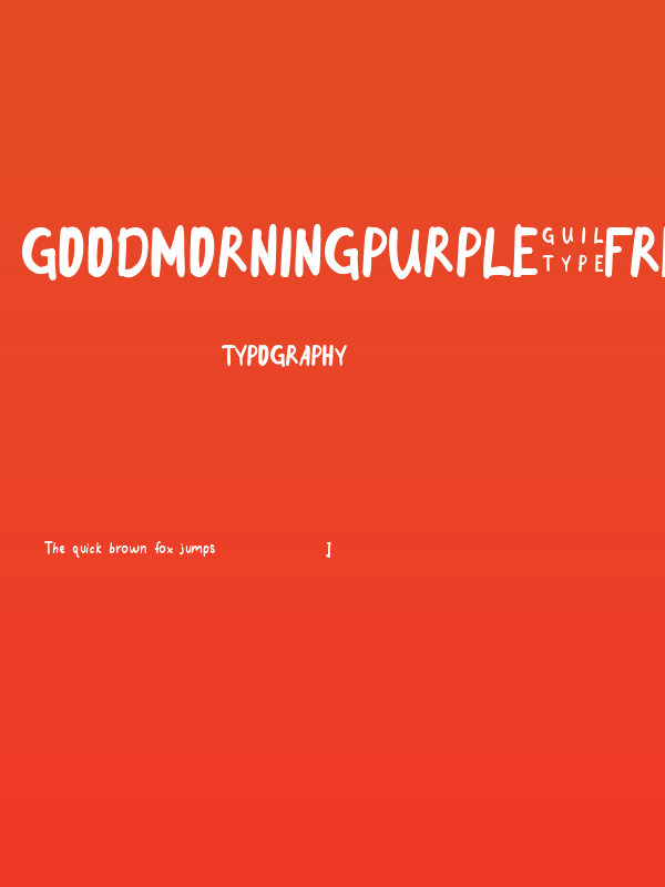 GOODMORNINGPURPLE-free Poster