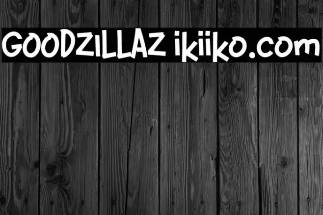 GOODZILLAZ ikiiko.com Font examples