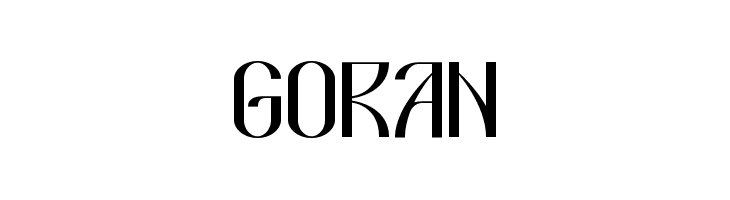 GORAN  baixar fontes gratis