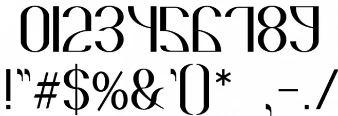 GORAN Font OTHER CHARS