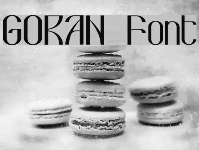 GORAN Font examples