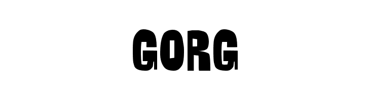 GORG  Descarca Fonturi Gratis