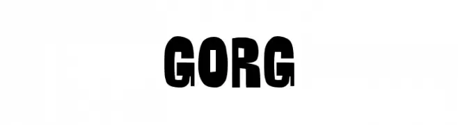 GORG  Frei Schriftart Herunterladen