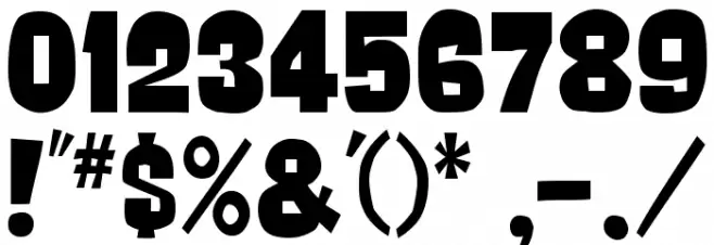 GORG Font OTHER CHARS