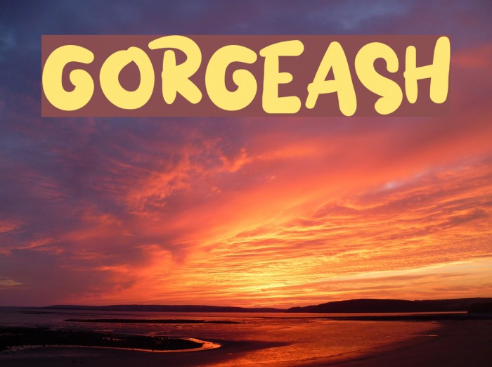 GORGEASH Font examples