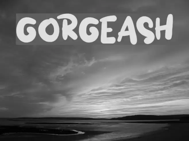 GORGEASH Font examples