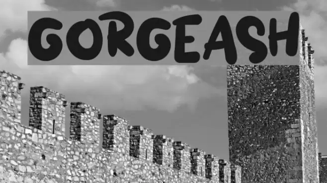 GORGEASH Font examples