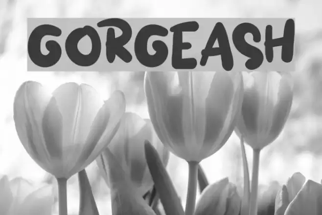 GORGEASH Font examples