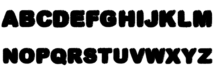 GORILAZ PERSONAL USE 1 Bold Font LOWERCASE