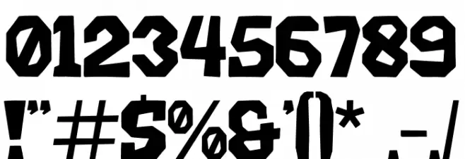 GORINE FLUMS Font OTHER CHARS