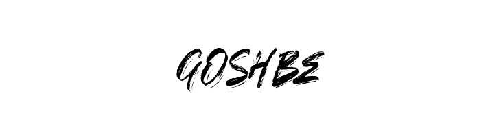 GOSHBE  Free Fonts Download