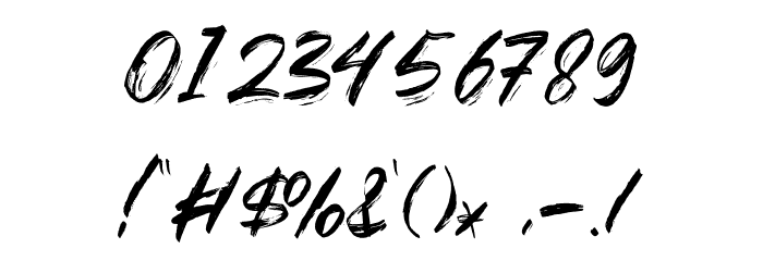 GOSHBE Font OTHER CHARS