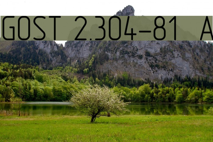 GOST 2.304-81 type A Font examples
