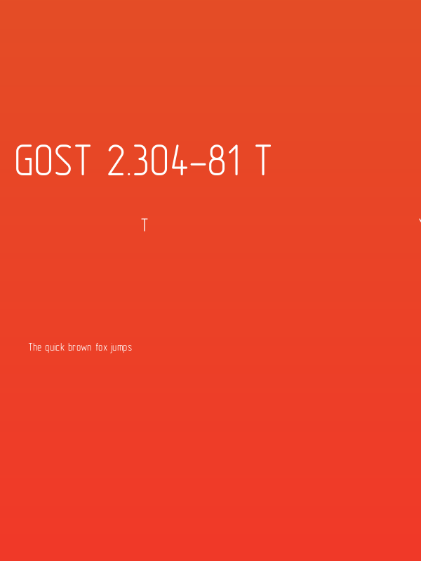 GOST 2.304-81 type A Poster