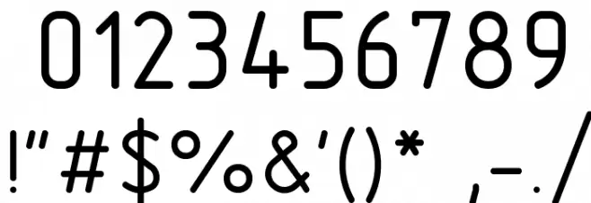 GOST 2.304-81 type B Fuentes OTROS CHARS