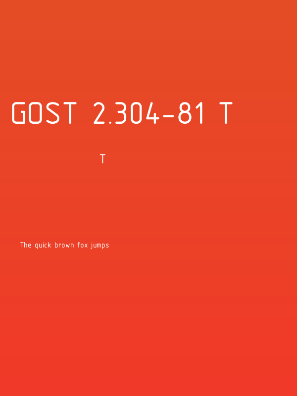 GOST 2.304-81 type B Poster
