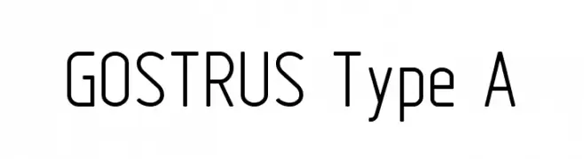 GOSTRUS Type A  Fuentes Gratis Descargar