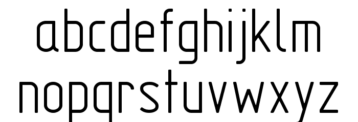 GOSTRUS Type A Font LOWERCASE