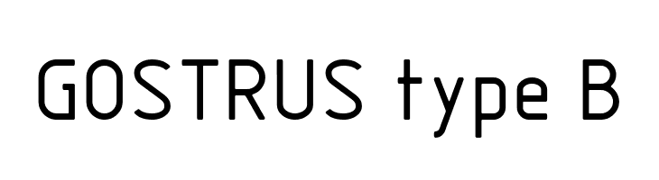 GOSTRUS type B  Free Fonts Download
