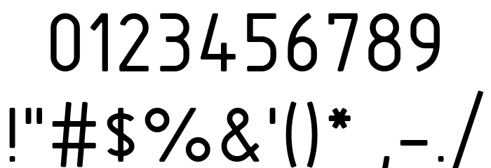 GOSTRUS type B Font OTHER CHARS
