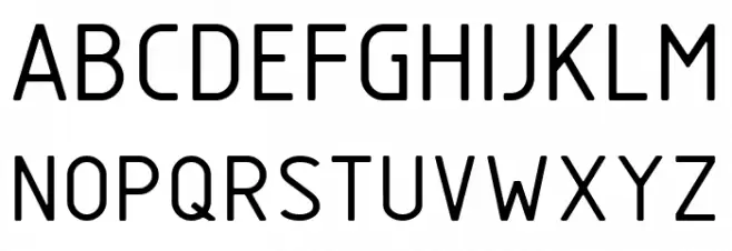 GOSTRUS type B Font Litere mari
