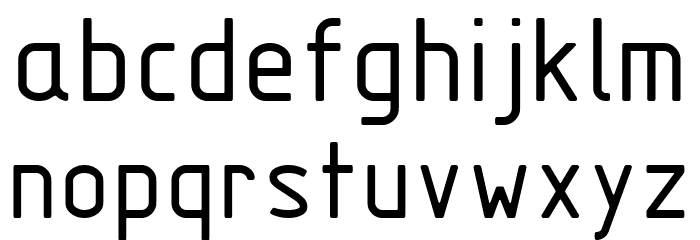 GOSTRUS type B Font LOWERCASE