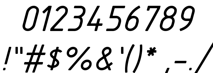 GOSTRUS type sB Font OTHER CHARS