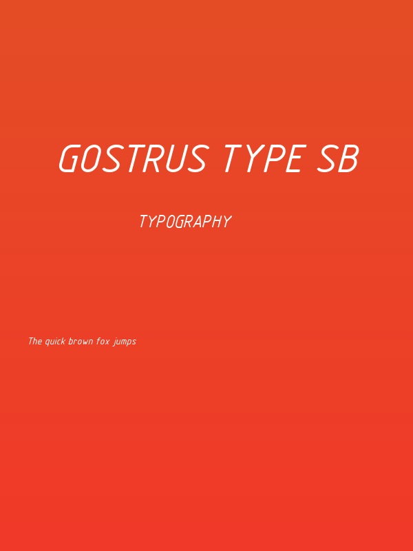 GOSTRUS type sB Poster